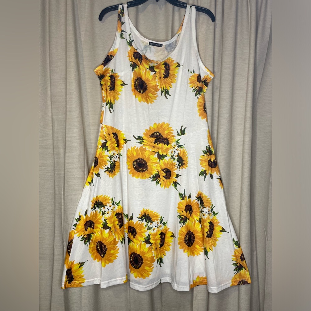 Size XL Fensace sunflower sundress